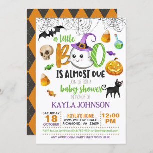 Ein kleiner Boo ist fast wegen der Einladung - wei