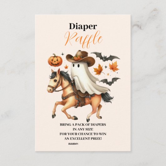 Ein kleiner Boo ist fast wegen Hallowee Raffle Dia Begleitkarte (Vorderseite)