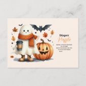 Ein kleiner Boo ist fast wegen Hallowee Raffle Dia Begleitkarte (Vorderseite)