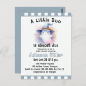 Ein kleiner Boo ist fast wegen Niedlicher Ghost Ba Postkarte (Vorne/Hinten)