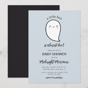 Ein kleiner Boo ist fast zu Halloween Babydusche I Einladung