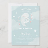 Ein kleiner Boo ist fast zu Halloween-Kinderdusche Einladung (Vorderseite)