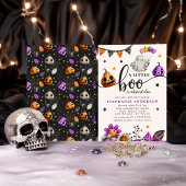 Ein kleiner Boo ist fast zu Halloween-Kinderdusche Einladung