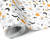 Ein kleiner Boo ist fast zu Halloween-Kinderdusche Geschenkpapier (Rolleneckpunkt)