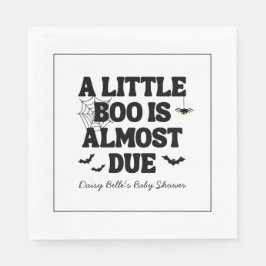 Ein kleiner Boo ist fast zu Halloween-Kinderdusche Serviette