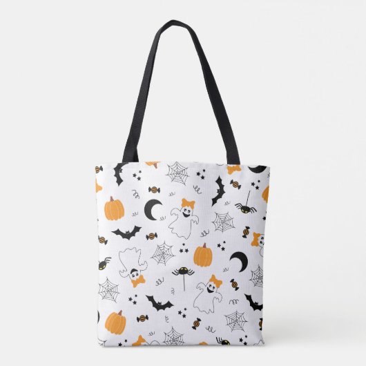Ein kleiner Boo ist fast zu Halloween-Kinderdusche Tasche (Rückseite)