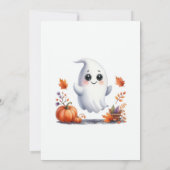 "Ein kleiner Boo ist unterwegs" Halloween-Kinderdu Einladung (Rückseite)