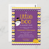 Ein kleiner Boo ist wegen der Babydusche fast zu w Postkarte (Vorne/Hinten)