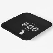 Ein kleiner Boo ist wegen der spukhaften Kinderdus Pappteller (Gewinkelt)