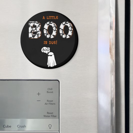 Ein kleiner Boo ist wegen Ghost Spooky Baby Dusche Magnet (In Situ (Kühlschrank))