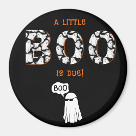 Ein kleiner Boo ist wegen Ghost Spooky Baby Dusche Magnet