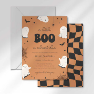 Ein kleiner Boo kommt bald Baby Shower Einladung