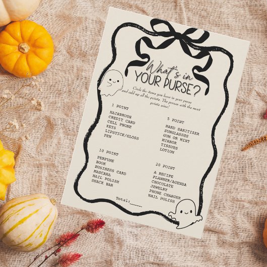 Ein kleiner Boo, was in Ihrer Purse-Game-Karte ste Einladung