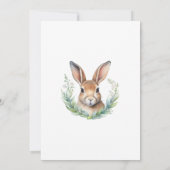 Ein kleiner Bunny ist auf dem Weg zu Einladung, Ba Einladung (Rückseite)