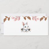 Ein kleiner Bunny ist auf dem Weg zu Einladung, Ba Einladung (Rückseite)