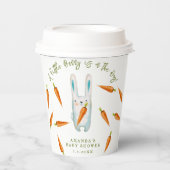 Ein kleiner Bunny ist unterwegs! Babyparty Pappbecher (Vorderseite)