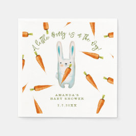 Ein kleiner Bunny ist unterwegs! Babyparty Serviette