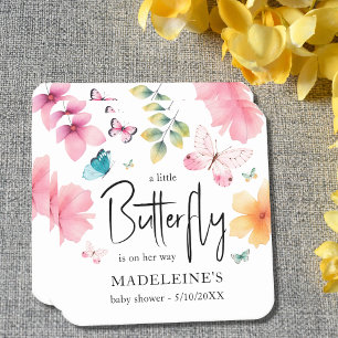 Ein kleiner Butterfly-Baby-Untersetzer Rechteckiger Pappuntersetzer