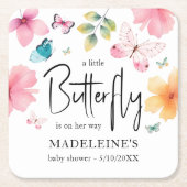 Ein kleiner Butterfly-Baby-Untersetzer Rechteckiger Pappuntersetzer (Vorderseite)