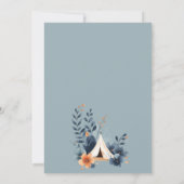 Ein kleiner Camper Forest Baby Dusche Einladung (Rückseite)