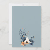 Ein kleiner Camper Forest Baby Dusche Einladung (Rückseite)