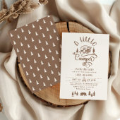 Ein kleiner Camper ist auf dem Weg Baby Dusche Einladung