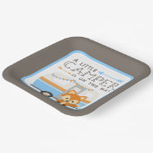 Ein kleiner Camper RV Camper Babydusche braun Pappteller (Gewinkelt)