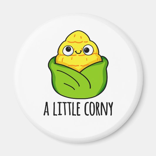 Ein kleiner Corny Funny Baby Mais Pub Magnet (Vorne)