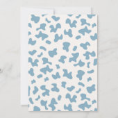 Ein kleiner Cowboy-Baby-Duschjunge Einladung (Rückseite)