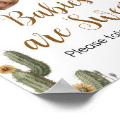 Ein kleiner Cowboy Babydusche Babys sind süß Poster (Ecke)