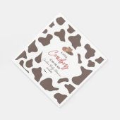 Ein kleiner Cowboy Cow Boy Rodeo Western Babydusch Serviette (Ecke)