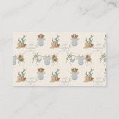 Ein kleiner Cowboy-Duschkopf-Windeln-Raffle Begleitkarte (Rückseite)