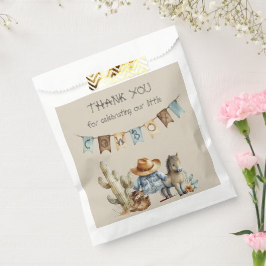 Ein kleiner Cowboy ist auf dem Weg Baby Duwer Gefa Geschenktütchen (Versiegelt)