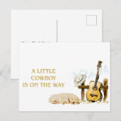 Ein kleiner Cowboy ist auf der Postkarte (Vorne/Hinten)