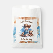 Ein kleiner Cowboy ist unterwegs | Babyparty Geschenktütchen (Vorderseite)