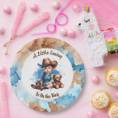 Ein kleiner Cowboy ist unterwegs | Babyparty Pappteller (Party)