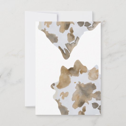 Ein kleiner Cowboy ist unterwegs Dankeskarte (Rückseite)