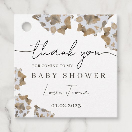 Ein kleiner Cowboy ist unterwegs Geschenkanhänger (Vorderseite)