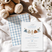 Ein kleiner Cowboy ist unterwegs mit Baby-Dusche Einladung