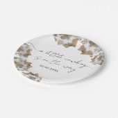 Ein kleiner Cowboy ist unterwegs Pappteller (Schrägansicht)