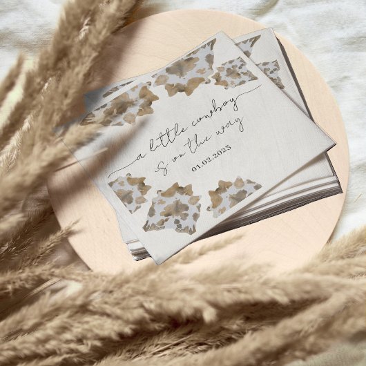 Ein kleiner Cowboy ist unterwegs Serviette