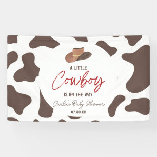 Ein kleiner Cowboy Rodeo Western Baby Shower Banner