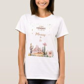 Ein kleiner Cowboy Rustic Wild West Boy Mommy zu s T-Shirt (Vorderseite)
