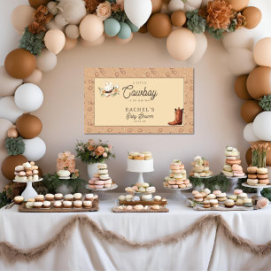 Ein kleiner Cowboy Western Baby Baby Baby Shower Banner