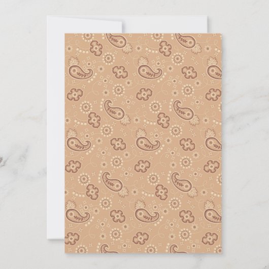 Ein kleiner Cowboy Western Baby Baby Baby Shower Einladung (Rückseite)