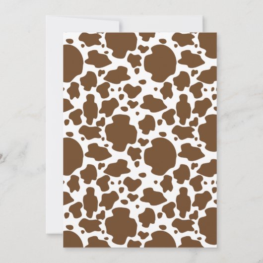 Ein kleiner Cowboy Western Boy Baby Dusche Einladu Einladung (Rückseite)