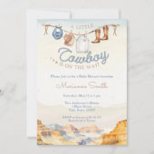 Ein kleiner Cowboy Western Canyon Babydusche Einladung (Vorderseite)