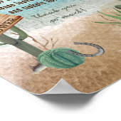 Ein kleiner Cowboy-Western-Duschschlauch-Raffle Poster (Ecke)