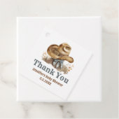 ein kleiner Cowboy-Western Kinderdusche danke Geschenkanhänger (Beispiel)