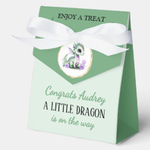 Ein kleiner Drache ist auf dem Weg 4"b x 2"l x 5"h Geschenkschachtel